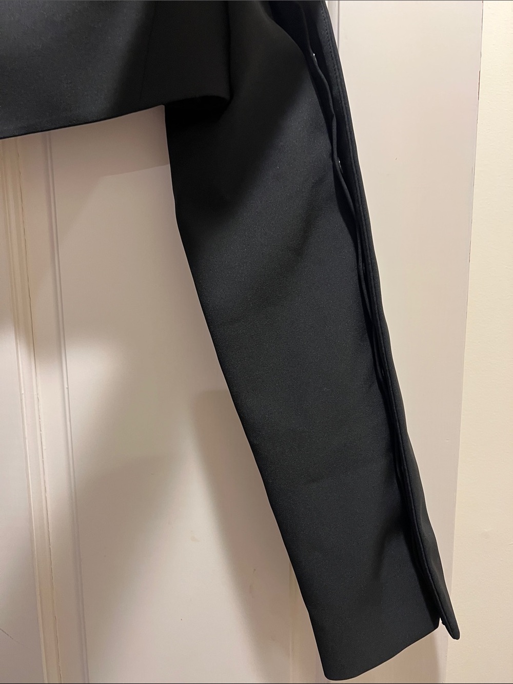 Jonathan Simkhai Black Cropped Bolero Blazer - Picture 3 of 3